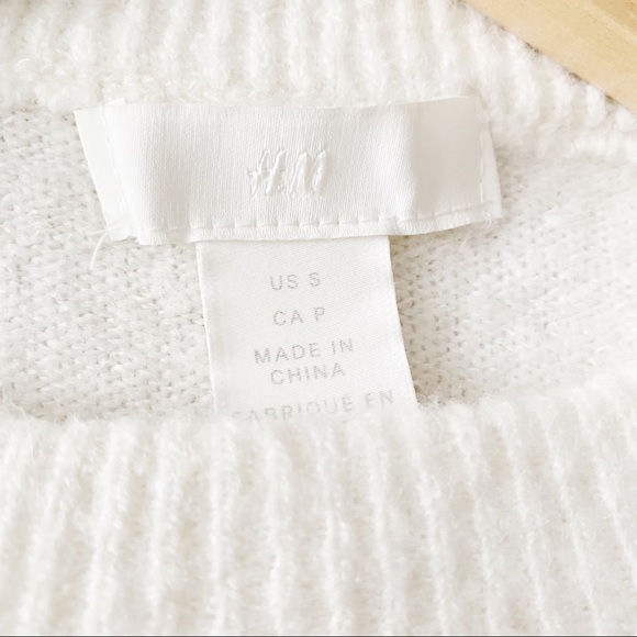 H&M White Faux Pearl Beaded Sweater - Picture 9 of 13